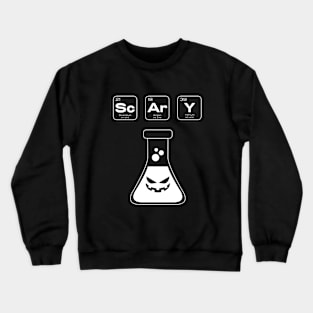 Scary Periodic Table Halloween Science Crewneck Sweatshirt
